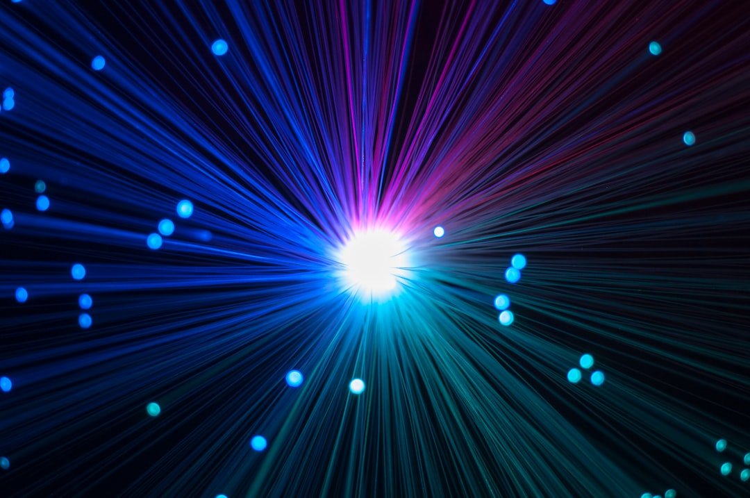 blue, red, and green light